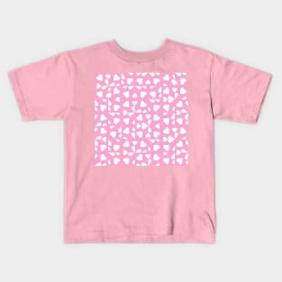 Light Pink Valentine's Checkers Kids T-Shirt